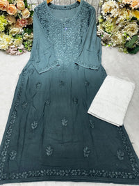 Fancy Rayon Gala Buti - Chikankari official
