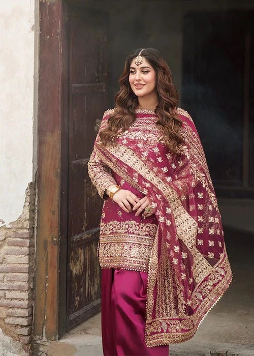 Farshi salwar comfort Designer 3pc Set - Chikankari official