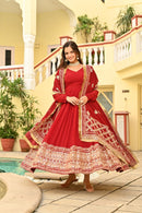 Faux Blooming with Embroidery Zari Sequins - work - Chikankari official