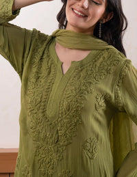 FAUX GEORGETTE - Chikankari official