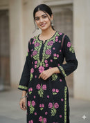 Festive Special modal Multi Thread Co - ord Set - Chikankari official