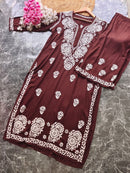 Fine Chikankari Handcrafted Traditional Combo - Chikankari official