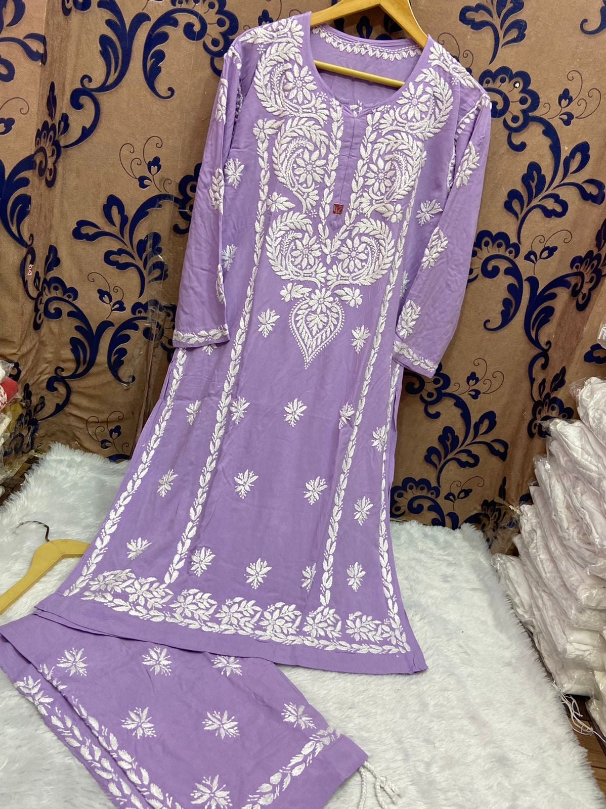 Finest quality intricate Hand Embroidery Rayon Combo - Chikankari official