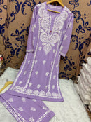 Finest quality intricate Hand Embroidery Rayon Combo - Chikankari official