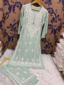 Finest quality intricate Hand Embroidery Rayon Combo - Chikankari official