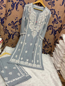Finest quality intricate Hand Embroidery Rayon Combo - Chikankari official