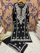 Finest quality intricate Hand Embroidery Rayon Combo - Chikankari official