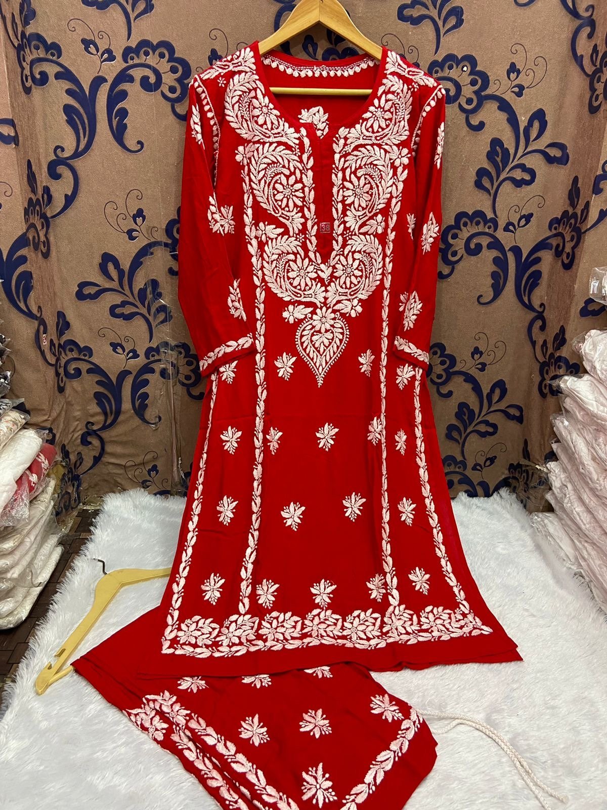 Finest quality intricate Hand Embroidery Rayon Combo - Chikankari official