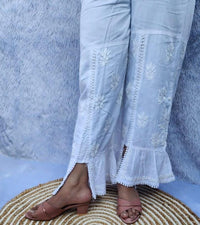 Flair Cotton Plazzo - Chikankari official