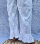 Flair Cotton Plazzo - Chikankari official