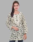 Floral Print Short top - Chikankari official