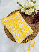 Flower Printed mul mul gown - Chikankari official