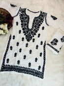 Fresh 3d Work rayon co - ord - Chikankari official