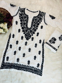 Fresh 3d Work rayon co - ord - Chikankari official