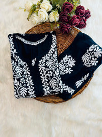 Fresh 3d Work rayon co - ord - Chikankari official