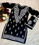 Fresh 3d Work rayon co - ord - Chikankari official