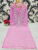 Gala buti Mirror Kurtis with inner - Chikankari official