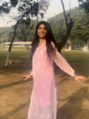 Gala buti Mirror Kurtis with inner - Chikankari official
