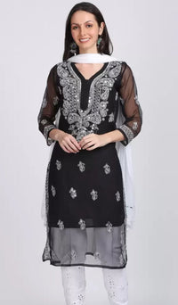 Gala buti Mirror Kurtis with inner - Chikankari official