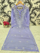Gala buti Mirror Kurtis with inner - Chikankari official