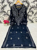 Gala buti Mirror Kurtis with inner - Chikankari official