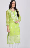 Gala buti Mirror Kurtis with inner - Chikankari official