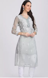 Gala buti Mirror Kurtis with inner - Chikankari official