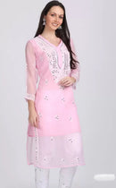 Gala buti Mirror Kurtis with inner - Chikankari official