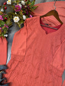 Georgette Cotton Threaded 3pc Set - Chikankari official