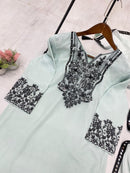 Georgette Light Work 3pc Set - Chikankari official