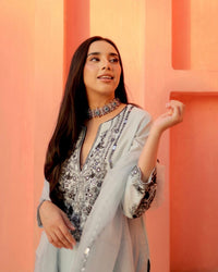 Georgette Light Work 3pc Set - Chikankari official