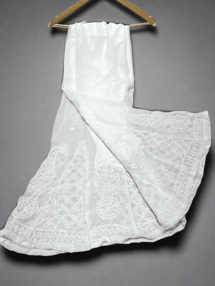 Georgette’s Sharara In chikankari - Chikankari official
