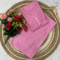 Ghas Patti Hand work dobby cotton combo - chikankariofficial