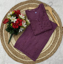 Ghas Patti Hand work dobby cotton combo - Chikankari official
