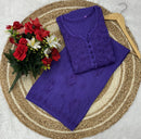 Ghas Patti Hand work dobby cotton combo - Chikankari official