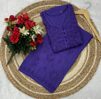 Ghas Patti Hand work dobby cotton combo - Chikankari official