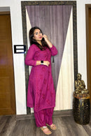 Ghas Patti Hand work dobby cotton combo - Chikankari official