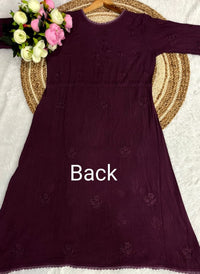 Ghas Patti Hand Work Reyon Dot Fabric Dori Lace Angrakha - Chikankari official