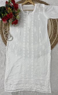 GhasPatti Chaddi Handwork Dual Shade kurta - Chikankari official