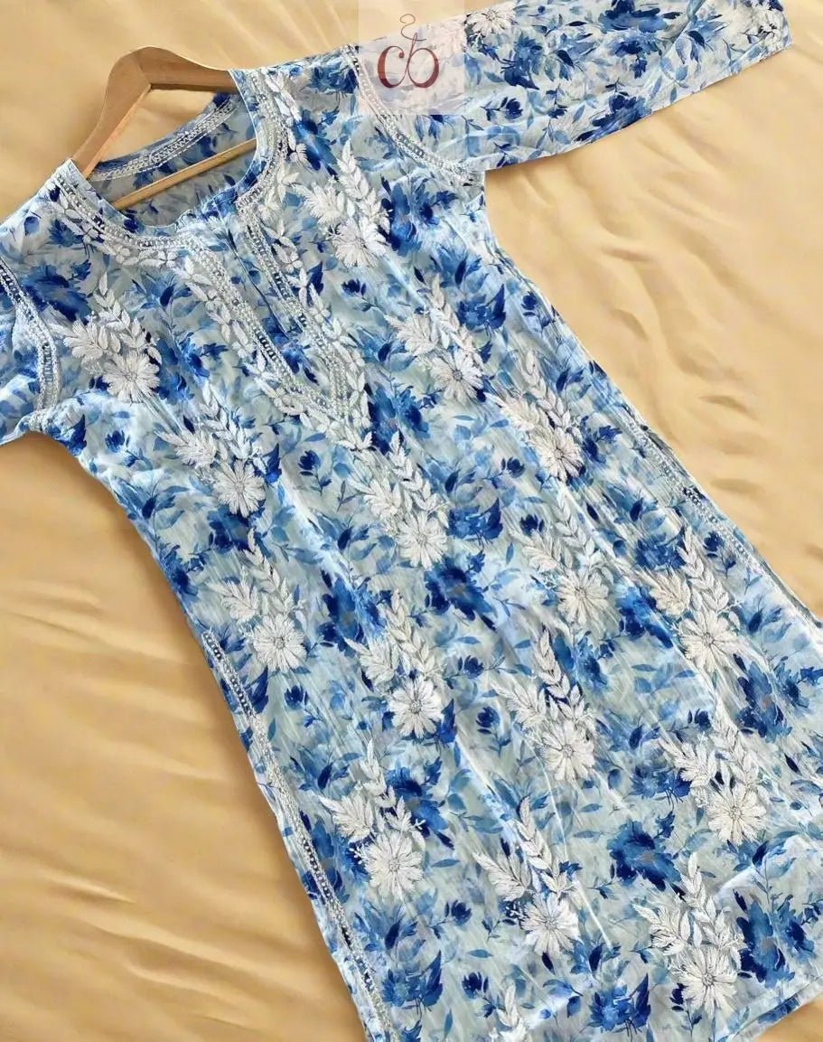 Elegant Mul Kurti with Intricate Handwork