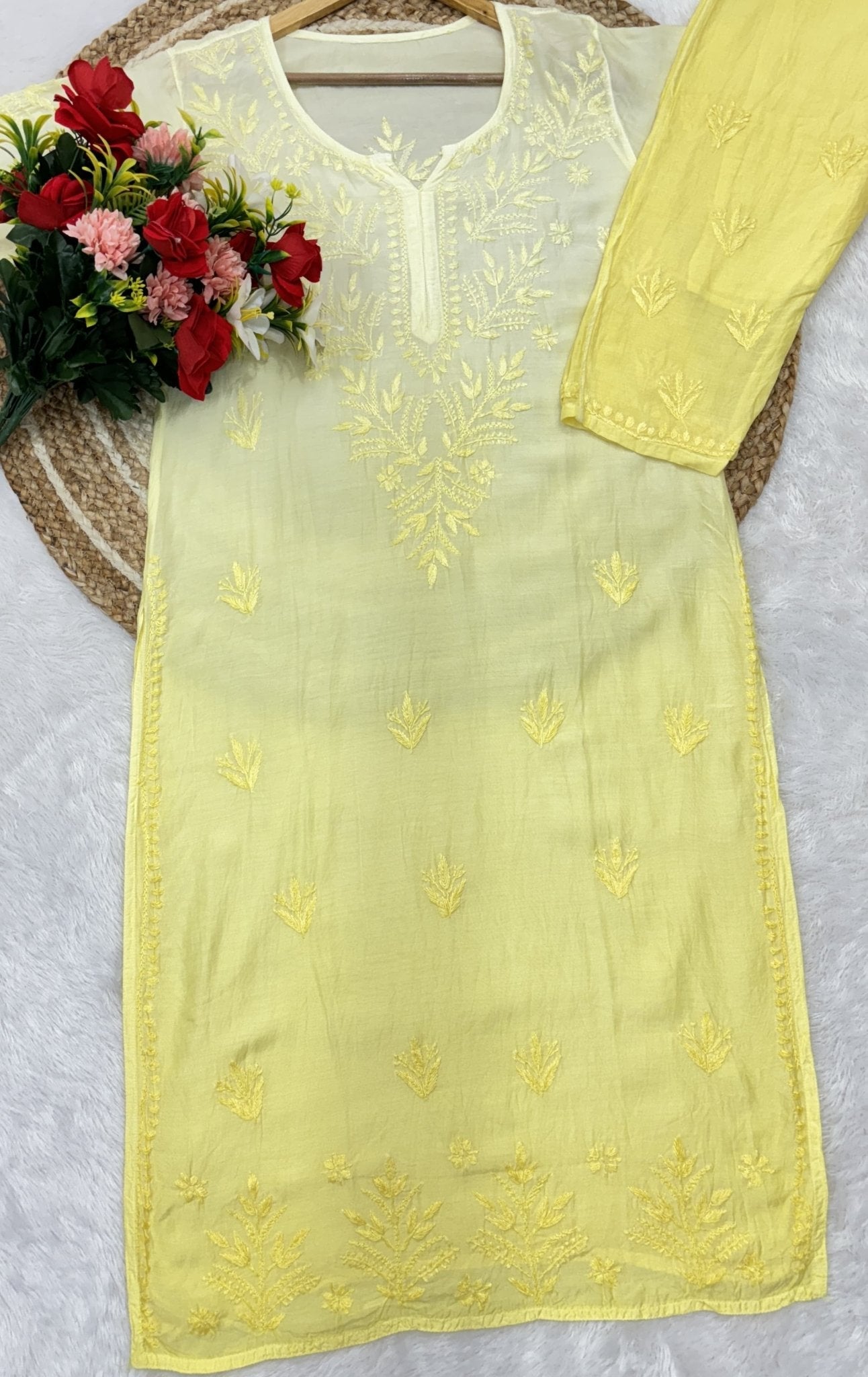 Ghaspatti Handwork Muslin combo Namrata Special - Chikankari official