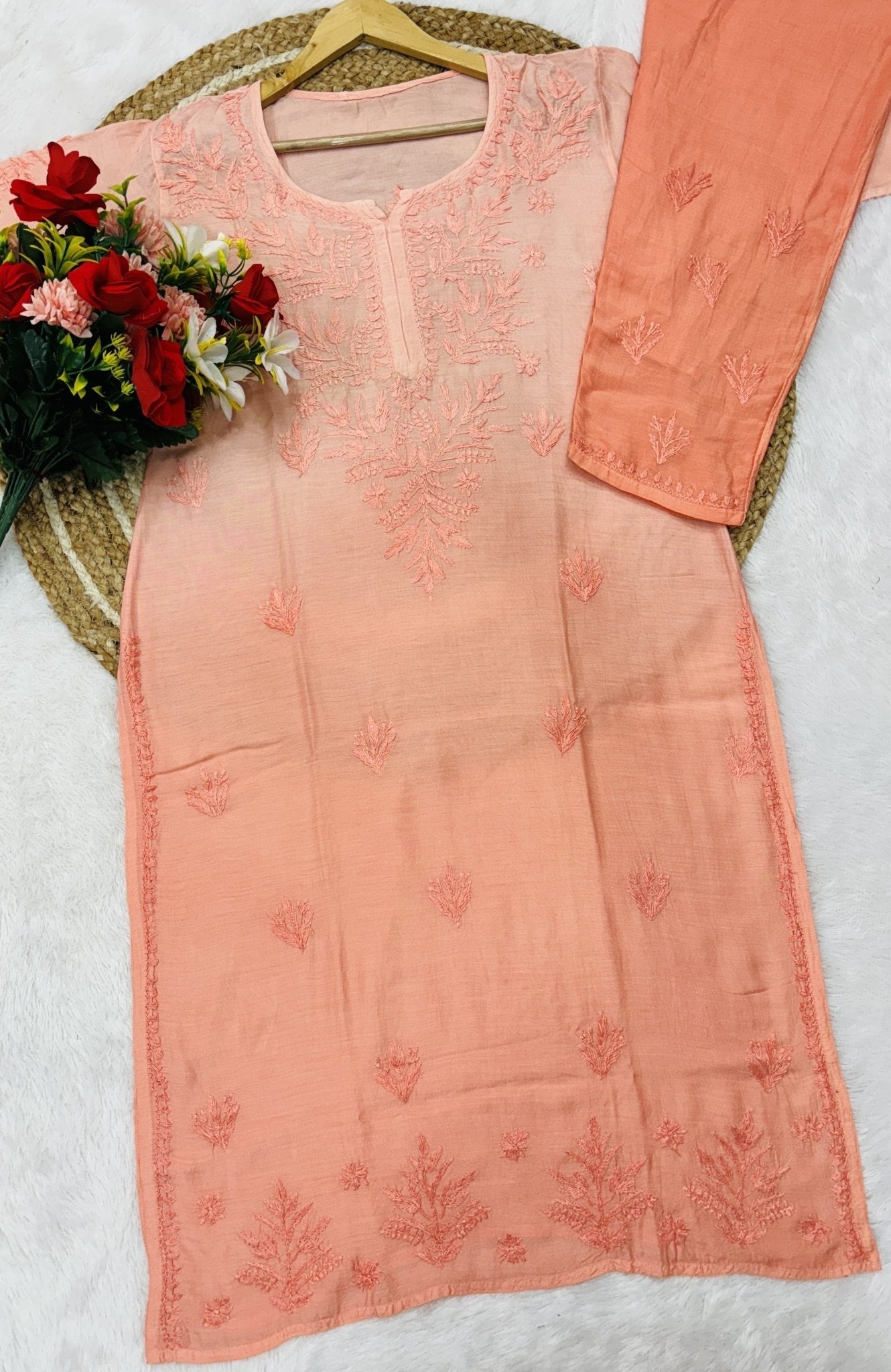 Ghaspatti Handwork Muslin combo Namrata Special - Chikankari official