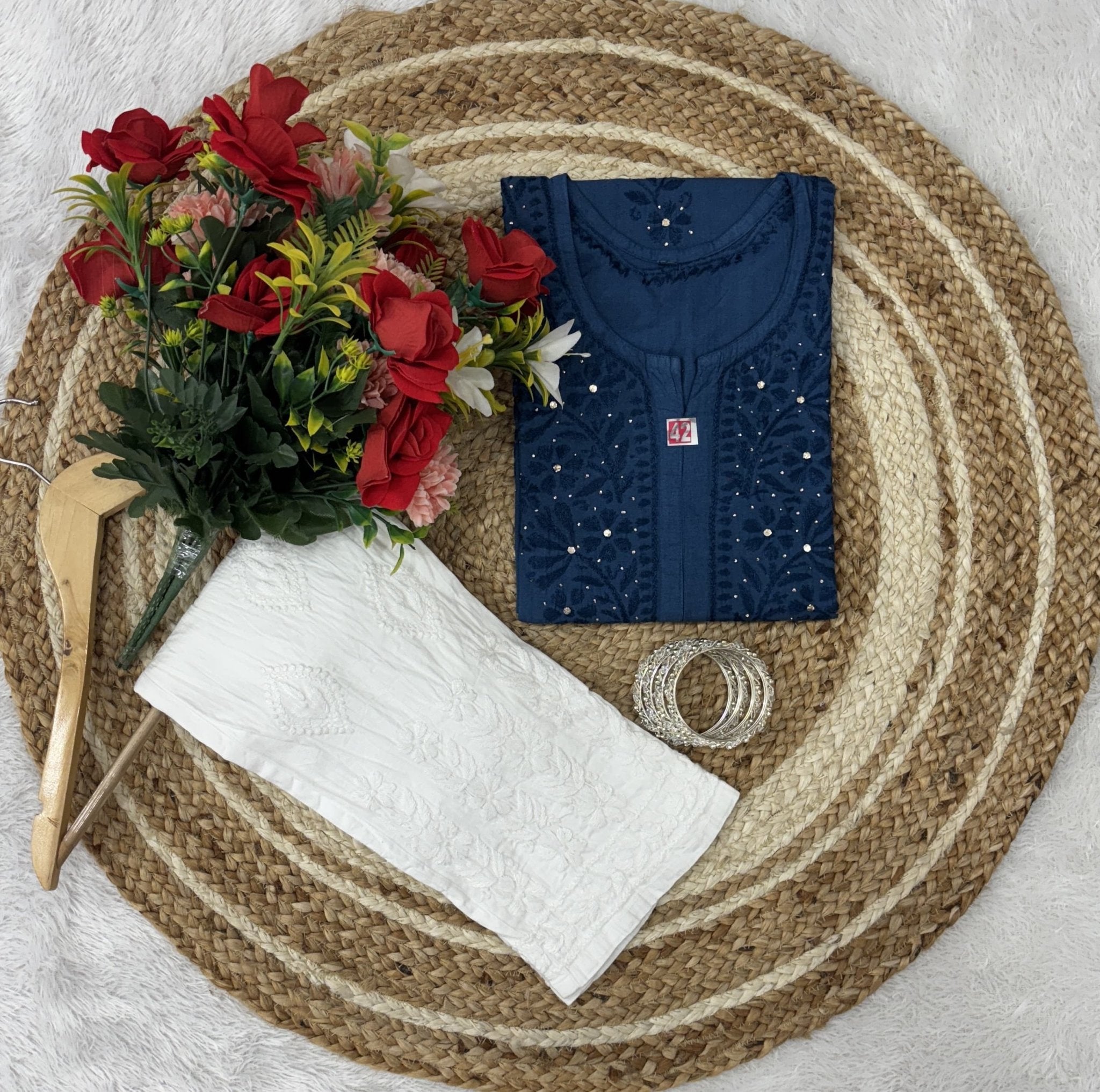 Ghaspatti Muqaish Combo - Chikankari official