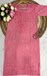 Ghaspatti Tone to tone Gala Daman kurti & Pant - Chikankari official