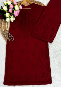 Ghass patti Dobby cotton plazzo set - Chikankari official