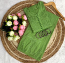 Ghass patti hand work kurta plazzo set - Chikankari official