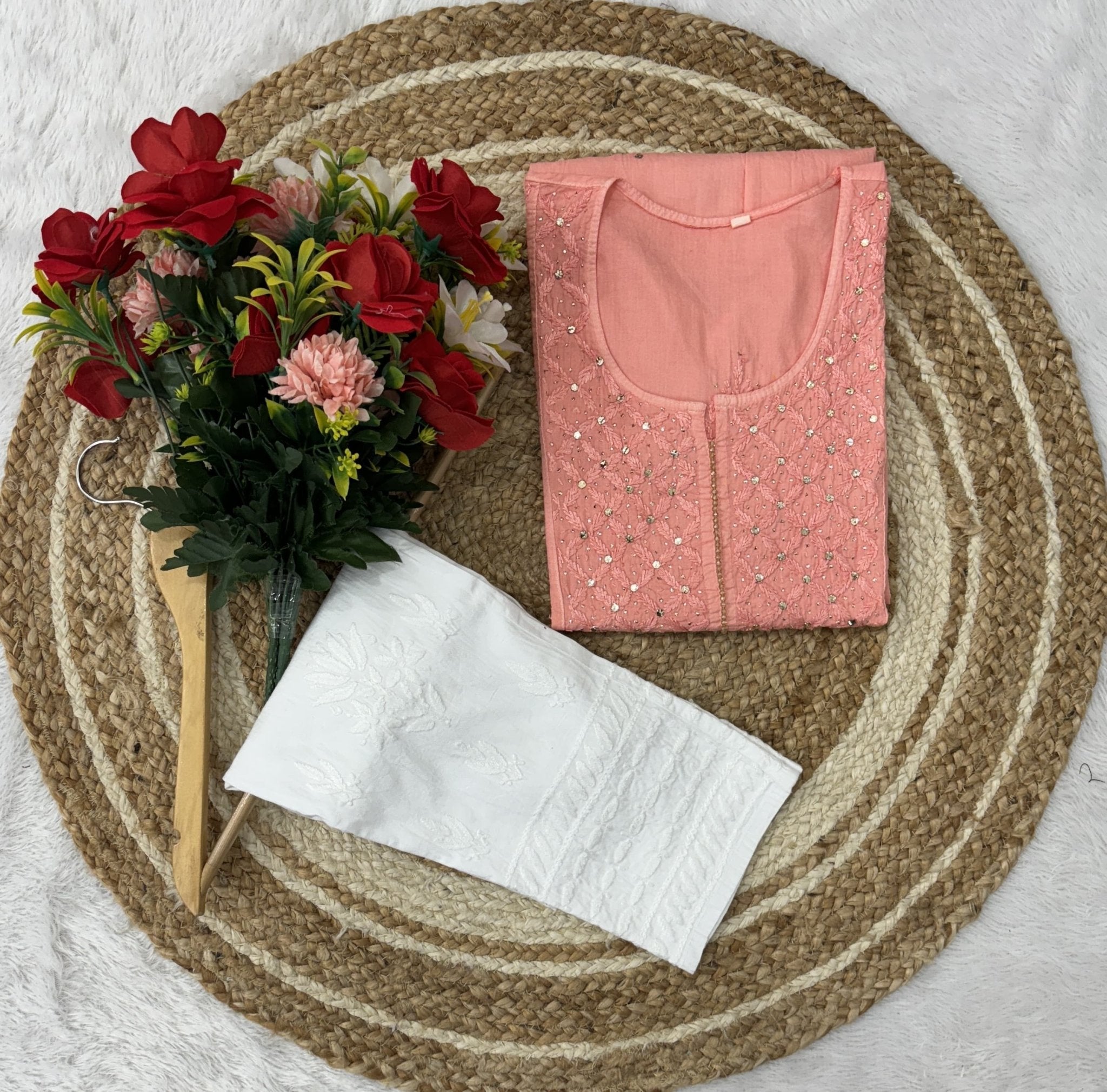 Ghass patti Muqaish Nyra - Chikankari official