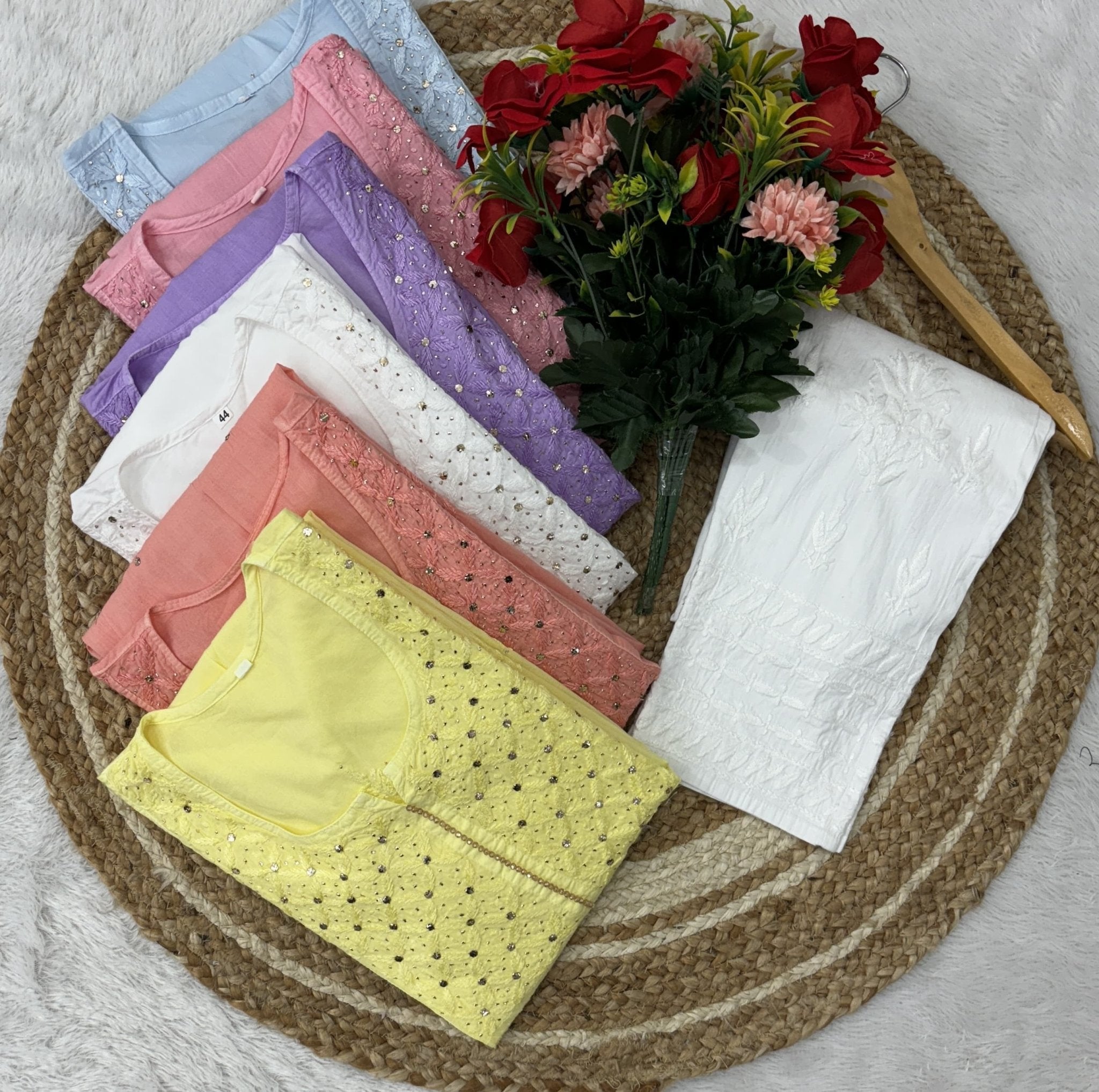 Ghass patti Muqaish Nyra - Chikankari official