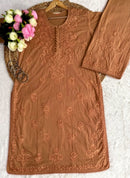 Ghasspatti Handwork Cotton Palazzo Set - Chikankari official