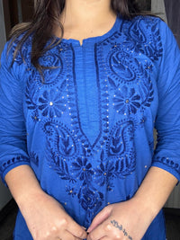 GhassPatti Muqaish kurti - Chikankari official
